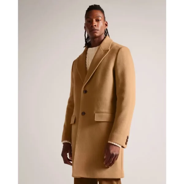 ethical wool overcoat ted baker