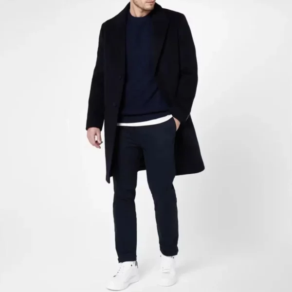 luxury sustainable overcoat mens