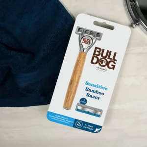 smoothness with bulldog sensitive razor