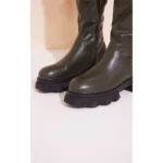 statement khaki boots