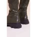 trendy pu thigh highs