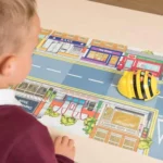 Children using Bee-Bot® to learn directional language.