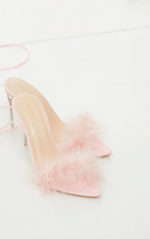 chic lace up pink heels