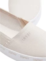 esprit pink canvas slip ons