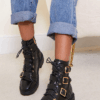 fashion forward lace up boots