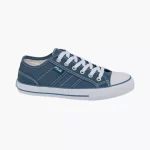 fila blue canvas lace up shoes