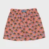 mens zebra cotton poplin swim shorts