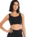 zipper front sports bra women