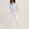 ecru cotton mom jeans