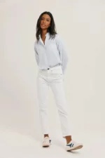 ecru cotton mom jeans