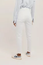 high waisted slim leg jeans