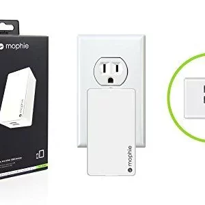 mophie dual port wall car charger