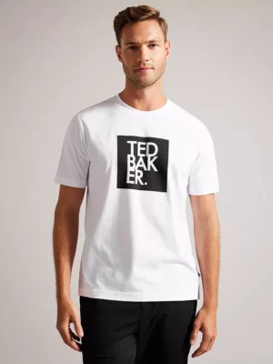 ted baker rofata logo t shirt white