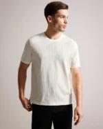 textured regular fit tee ted baker