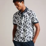 baskst floral polo shirt