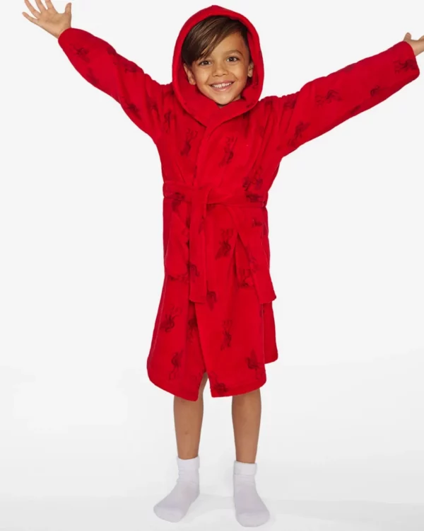 lfc junior hooded dressing gown