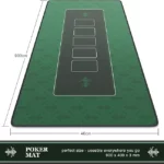 water repellent poker table mat