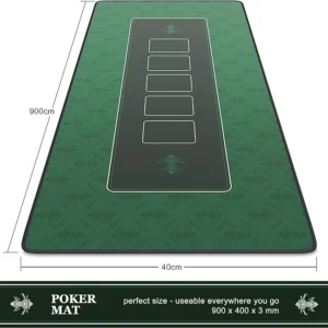 water repellent poker table mat