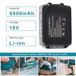 Extended Capacity Makita Battery