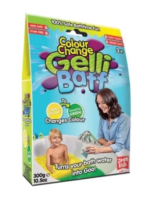 colour change gelli baff yellow green