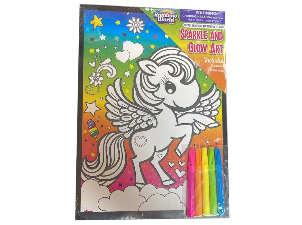 creative kids sparkle glow art kit
