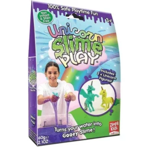 unicorn slime play purple bath toy