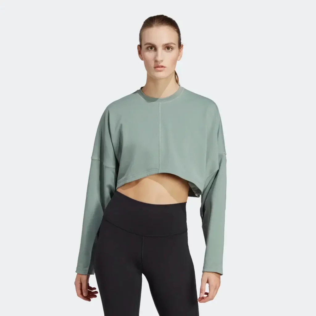 adidas yoga crop sweatshirt