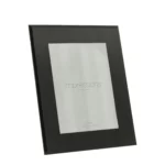 black glass photo frame