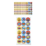 dynamic superhero sticker sheets party supplies