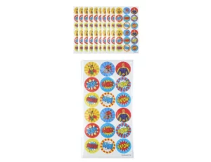 dynamic superhero sticker sheets party supplies