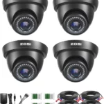 black 1080p dome cctv camera zg4192b