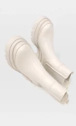 stradivarius cream ankle boots