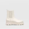stylish cream boots stradivarius
