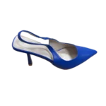 cobalt point toe slingbacks