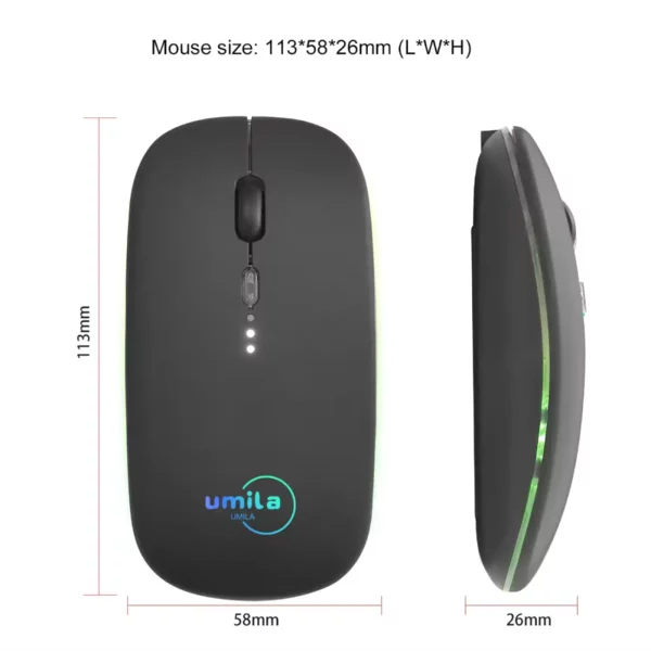 custom rgb wireless mouse