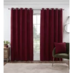 rivington wine eyelet curtains