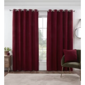 rivington wine eyelet curtains