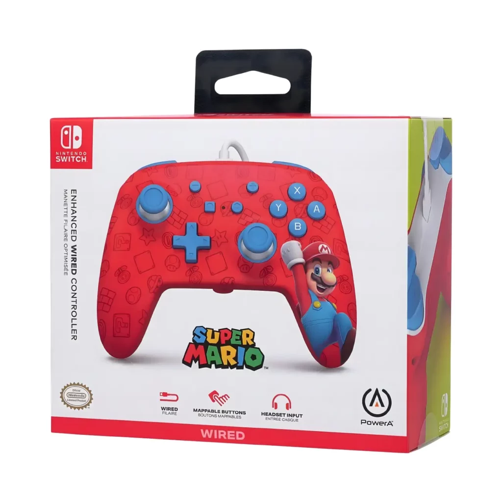 super mario wired controller