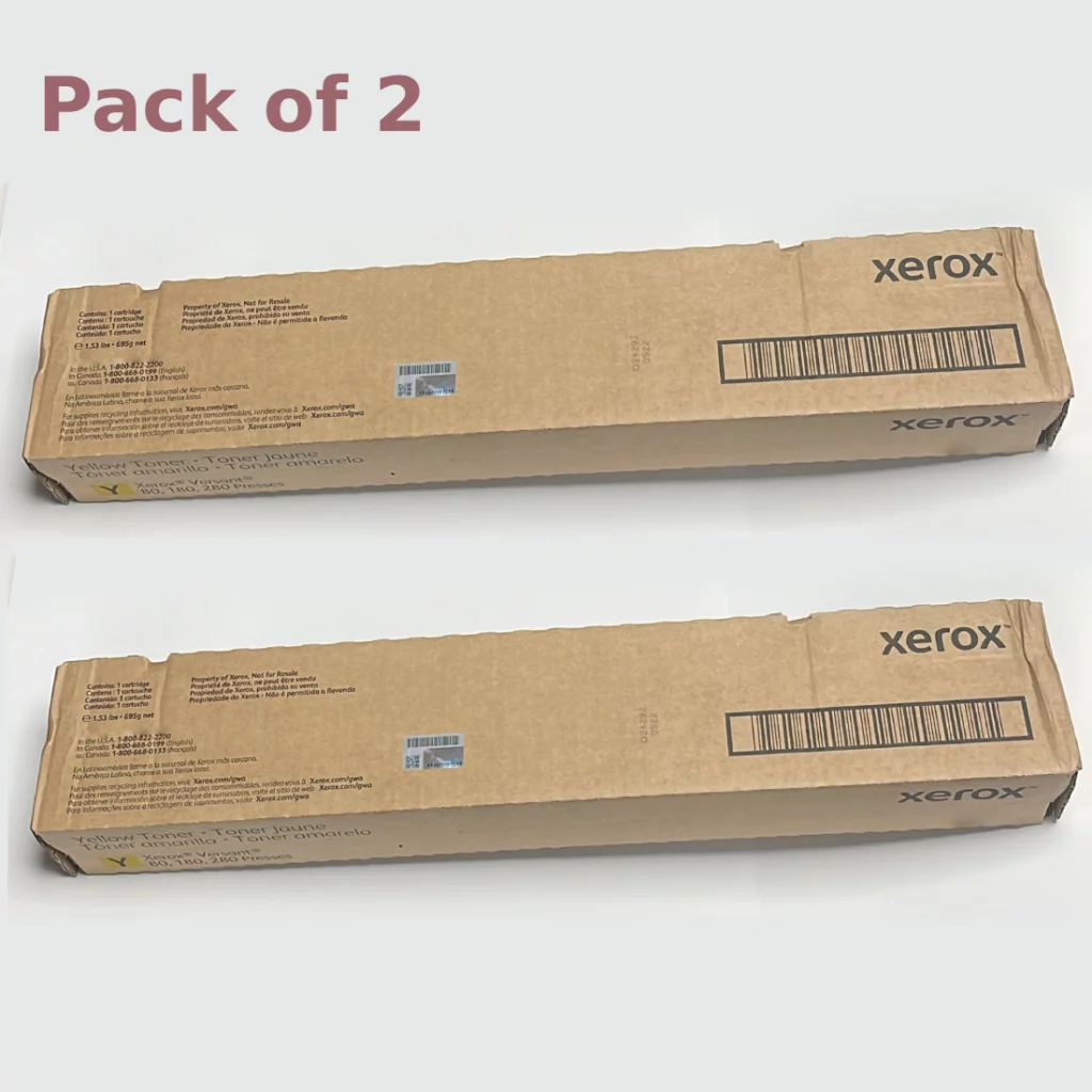 genuine xerox toner cartridge versant series yellow uk