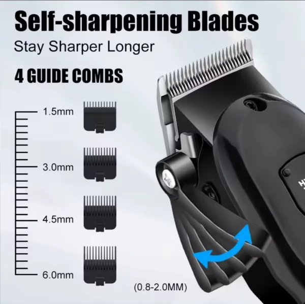 hiena cordless rechargeable hair trimmer for beard head