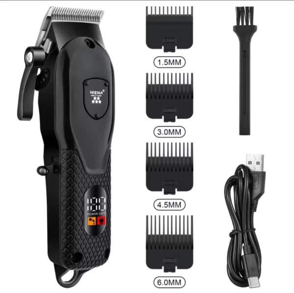 hiena mens hair trimmer wet and dry stainless steel blade