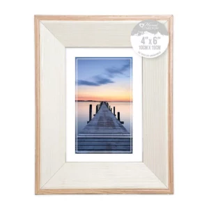 ash wood cream picture frame
