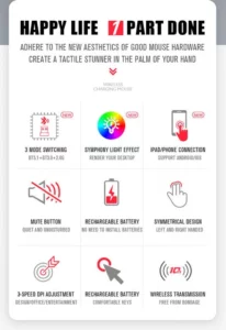 ergonomic computer accessory with backlight