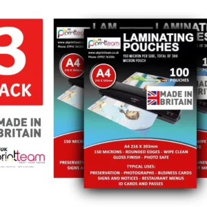 uk print team laminating pouches pack of 3
